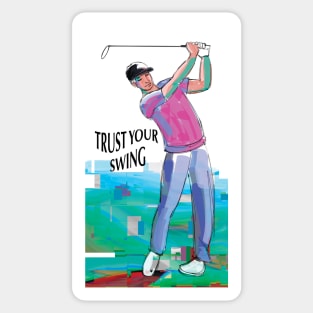 Golfer Sticker